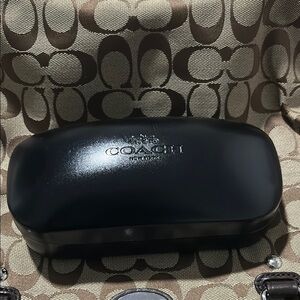 Coach Glossy Black Eyewear Case